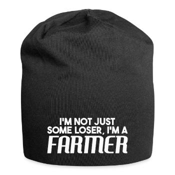 I'm not just some loser, I'm a Farmer - Jersey Beanie - black - Front