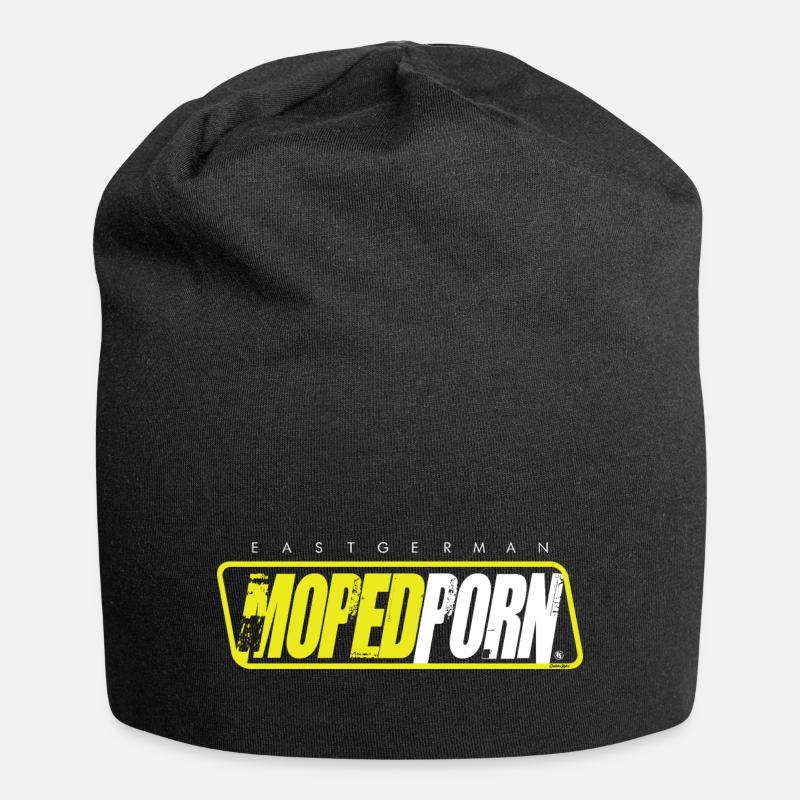 Simson - Eastgerman - MOPEDPORN - Jersey-Beanie - Schwarz
