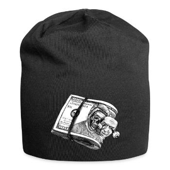 Le dollar face à face - Bonnet en jersey - noir - Devant