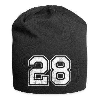 Number 28 - Jersey Beanie - black - Front