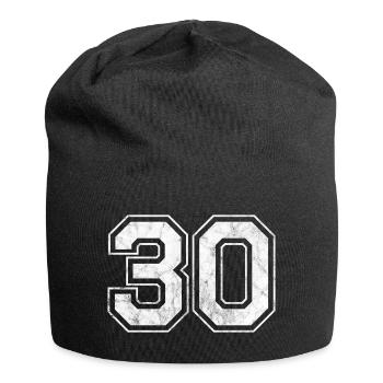 Number 30 - Jersey Beanie - black - Front