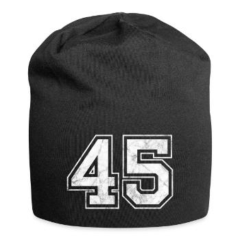 Number 45 - Jersey Beanie - black - Front