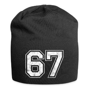 Number 67 - Jersey Beanie - black - Front