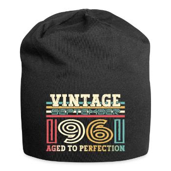 Septembre Né 1961 61ème anniversaire Cadeau - Bonnet en jersey - noir - Devant