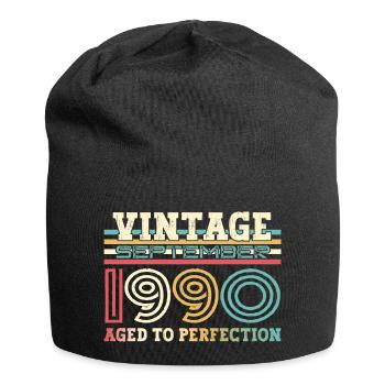 Septembre Né 1990 32ème anniversaire Cadeau - Bonnet en jersey - noir - Devant