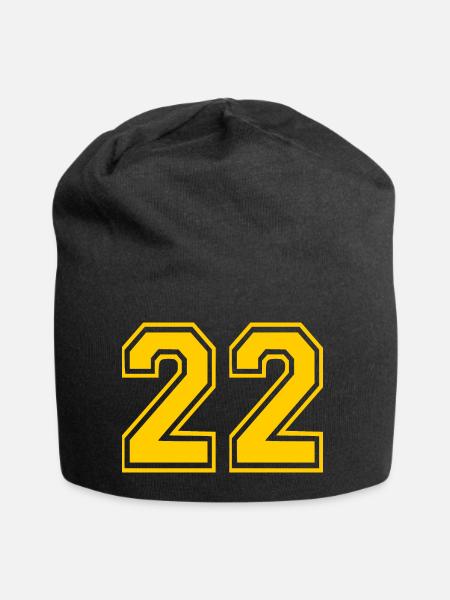 22 - Bonnet en jersey - noir