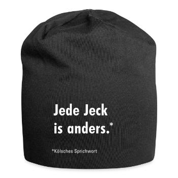 Chaque Jeck est différent - Bonnet en jersey - noir - Devant