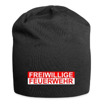 Freiwillige Feuerwehr - Jersey-Beanie - Schwarz - Vorne
