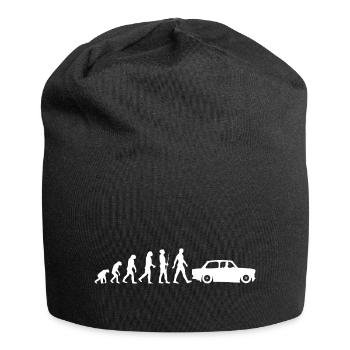 RDA Evolution Trabi, carton de course, Ostalgie Ostzone - Bonnet en jersey - noir - Devant