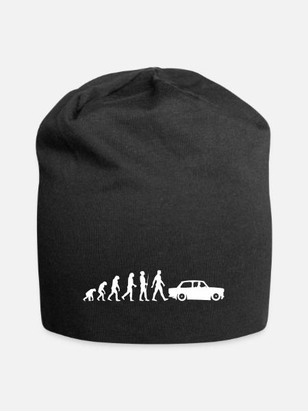DDR Evolution Trabi, Rennpappe, Ostalgie Ostzone - Jersey-Beanie - Schwarz