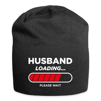 Husband Loading - Jersey Beanie - black - Front