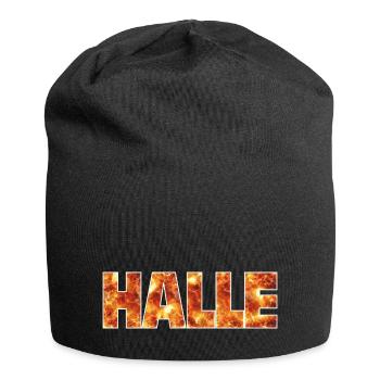Halle - Jersey-Beanie - Schwarz - Vorne
