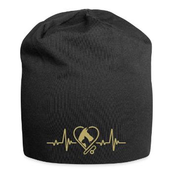 Tierarzt Tiere Tierarzt - Jersey-Beanie - Schwarz - Vorne
