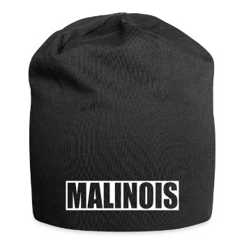 Malinois Hunde Motiv - Jersey-Beanie - Schwarz - Vorne