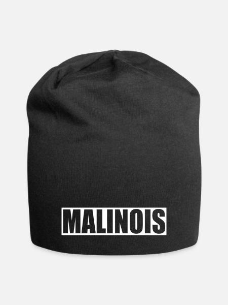 Malinois Hunde Motiv - Jersey-Beanie - Schwarz
