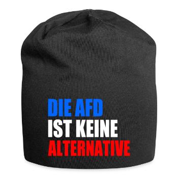 die afd ist keine alternative - Jersey-Beanie - Schwarz - Vorne