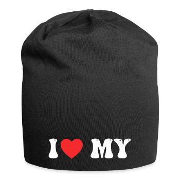 I love My - Jersey Beanie - black - Front
