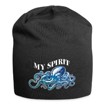 Pieuvre poulpe de la pieuvre des eaux profondes - Bonnet en jersey - noir - Devant
