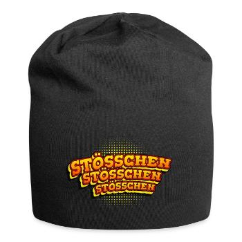 René Pascal - Stösschen Stösschen Stösschen - Jersey-Beanie - Schwarz - Vorne