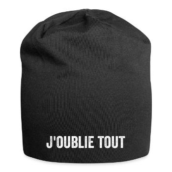 I forget everything - Jersey Beanie - black - Front