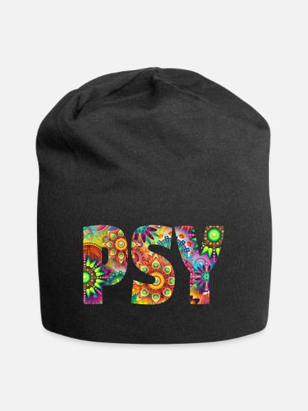 Psy trance - Jersey Beanie - black