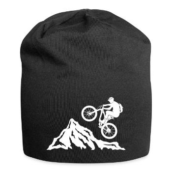 Mountainbike, Fahrrad Mountainbiker, Fahrradfahrer - Jersey-Beanie - Schwarz - Vorne