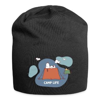 Peanuts Snoopy Camp Life Camping - Bonnet en jersey - noir - Devant