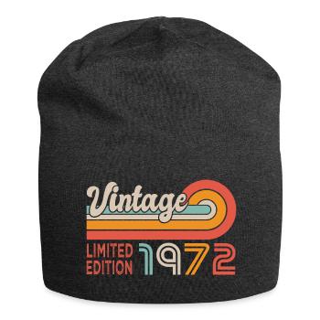 anniversaire 51 ans vintage 1972 rétro - Bonnet en jersey - charbon - Devant