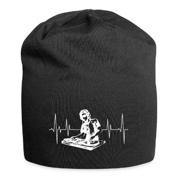 Dj an den Turns, partytime - Jersey-Beanie - Schwarz - Vorne