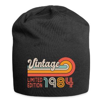 1984 anniversaire Né en 1984 - Bonnet en jersey - noir - Devant