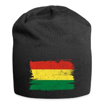 Bolivien Flagge Bandiera Peace Vintage - Jersey-Beanie - Schwarz - Vorne