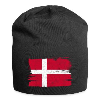 Danimarca Bandiera Danemark drapeau paix Vintage - Bonnet en jersey - noir - Devant