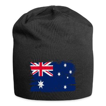 Australien Bandiera Flagge Frieden Vintage - Jersey-Beanie - Schwarz - Vorne