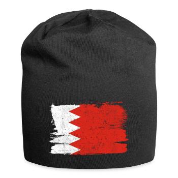 Bahrain Bandiera Bahrein Flagge Frieden Vintage - Jersey-Beanie - Schwarz - Vorne