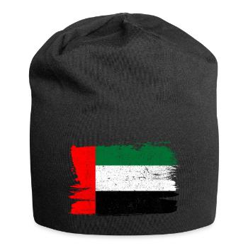 Émirats arabes unis Bandiera drapeau paix Vintage - Bonnet en jersey - noir - Devant