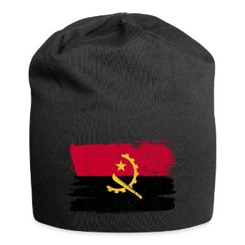 Angola Bandiera drapeau paix Vintage - Bonnet en jersey - noir - Devant