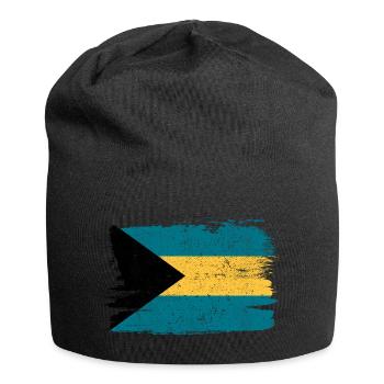 Bahamas Bandiera drapeau paix Vintage - Bonnet en jersey - noir - Devant