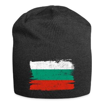 Bulgarie drapeau paix patrie état Vintage - Bonnet en jersey - charbon - Devant