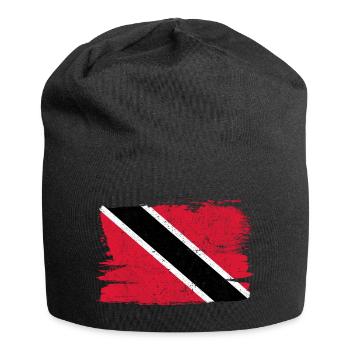 Trinidad und Tobago Bandiera Flagge Frieden Vintage - Jersey-Beanie - Schwarz - Vorne