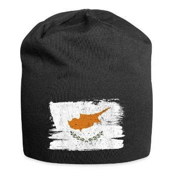 Cyprus Flag Flag Peace Vintage - Jersey Beanie - black - Front