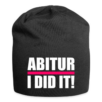 Abitur - Jersey-Beanie - Schwarz - Vorne