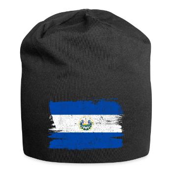 El Salvador Flag Flag Peace Vintage - Jersey Beanie - black - Front