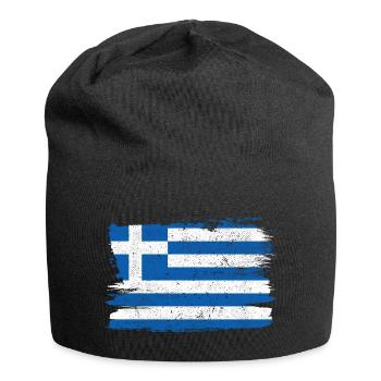 Greece Flag Flag Peace Vintage - Jersey Beanie - black - Front