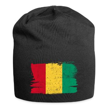 Guinea Flag Flag Peace Vintage - Jersey Beanie - black - Front