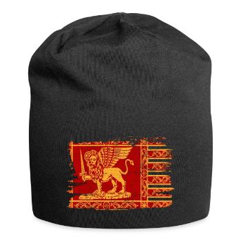 Venedig Geflügelter Löwe Flagge Italien Flagge Frieden - Jersey-Beanie - Schwarz - Vorne