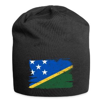 Solomon Islands Flag Flag Peace Vintage - Jersey Beanie - black - Front