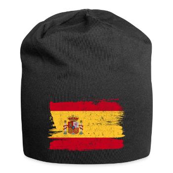 Spain Flag Flag Peace Vintage - Jersey Beanie - black - Front