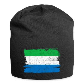 Sierra Leone Flag Flag Peace Vintage - Jersey Beanie - black - Front