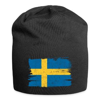 Sweden Flag Flag Peace Vintage - Jersey Beanie - black - Front