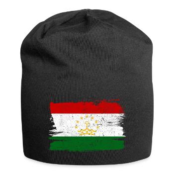 Tajikistan Flag Flag Peace Vintage - Jersey Beanie - black - Front